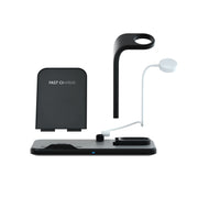 N35 3 in 1 Separated Design Quick Wireless Charger for iPhone, Apple Watch, AirPods (Black)