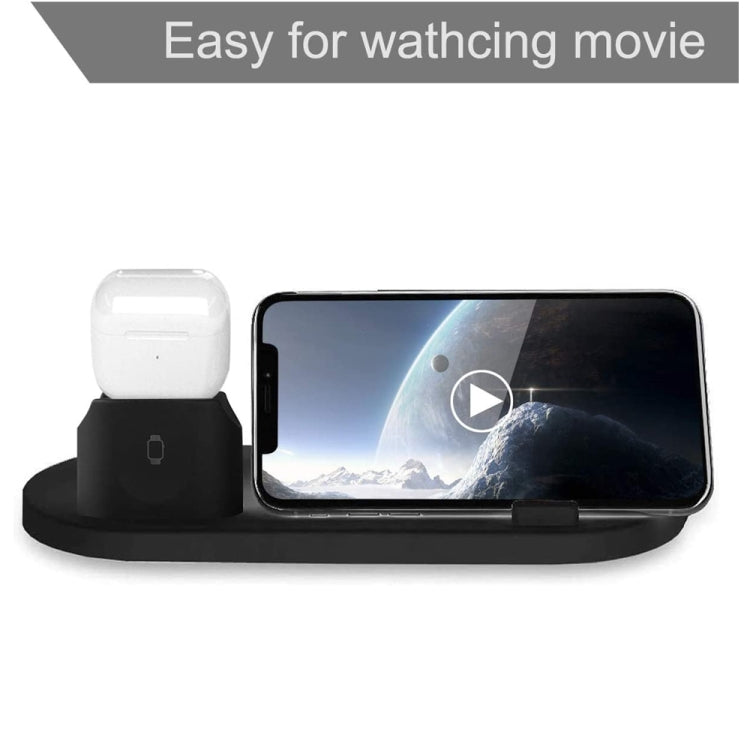 HQ-UD15-upgraded 6 in 1 Wireless Charger For iPhone, Apple Watch, AirPods and Other Android Phones(Black) - Wireless Charger by PMC TechLife | Online Shopping South Africa | PMC TechLife