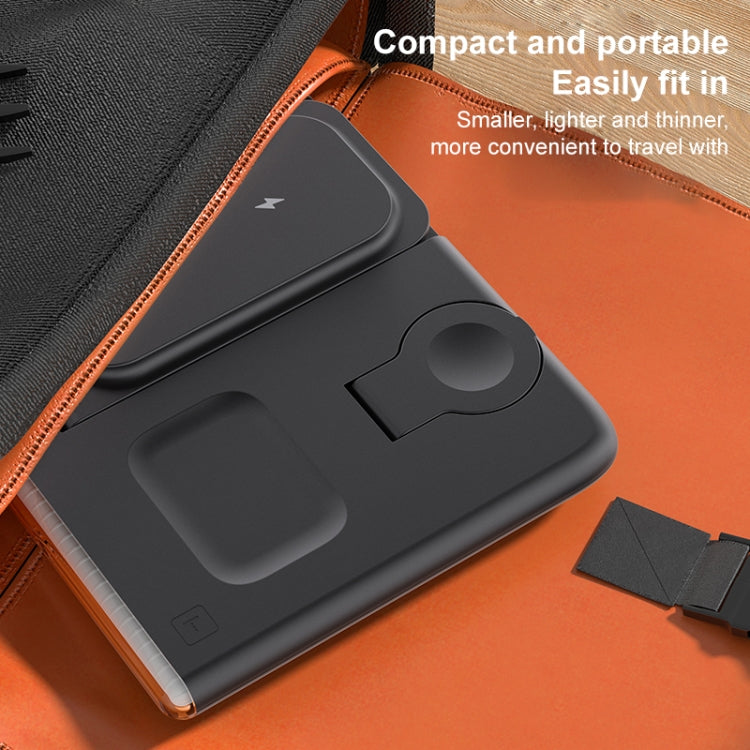 C27 15W 4 in 1 Foldable Magnetic Wireless Charger with Ambient Light (White) - Wireless Charger by PMC Jewellery | Online Shopping South Africa | PMC Jewellery | Buy Now Pay Later Mobicred