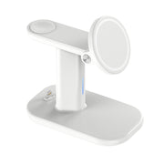 JJT-A70 15W 3 in 1 Multifunctional Magnetic Wireless Charging Holder (White)