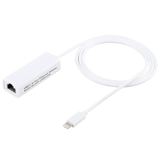 QTS-LAN8152B 1m 8 Pin to RJ45 Ethernet LAN Network Adapter Cable(White) - Multifunction Cable by PMC Jewellery | Online Shopping South Africa | PMC Jewellery | Buy Now Pay Later Mobicred