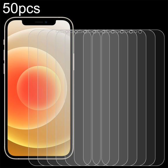 For iPhone 12 mini 50 PCS 0.26mm 9H 2.5D Tempered Glass Film (Open Hole)