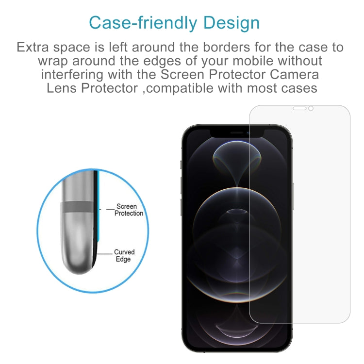 For iPhone 12 Pro Max 0.26mm 9H 2.5D Tempered Glass Film (Open Hole)