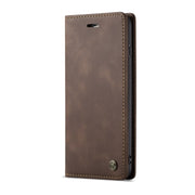 CaseMe-013 Multifunctional Retro Frosted Horizontal Flip Leather Case for iPhone 7 Plus / 8 Plus, with Card Slot & Holder & Wallet(Coffee)