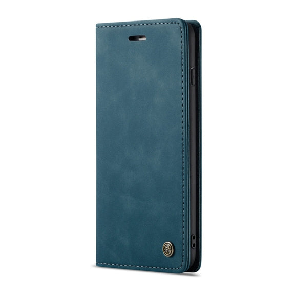 CaseMe-013 Multifunctional Retro Frosted Horizontal Flip Leather Case for iPhone 7 Plus / 8 Plus, with Card Slot & Holder & Wallet(Blue)