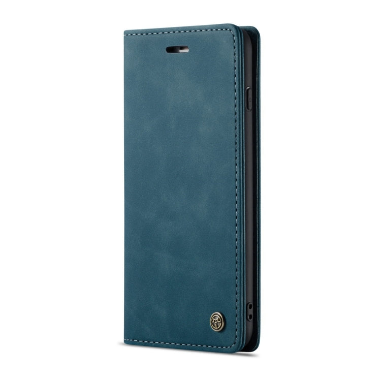 CaseMe-013 Multifunctional Retro Frosted Horizontal Flip Leather Case for iPhone 7 Plus / 8 Plus, with Card Slot & Holder & Wallet(Blue)