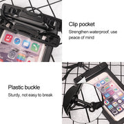 PVC Transparent Universal IPX8 Water-resistant Bag with Lanyard for Smart Phones below 6.3 inch (Green)