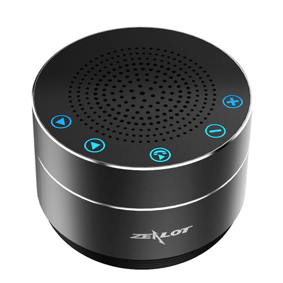 ZEALOT S19 3D Surround Bass Stereo Touch Control Bluetooth V4.2+EDR Speaker, Support AUX, TF Card, For iPhone, Samsung, Huawei, Xiaomi, HTC and Other Smartphones, Bluetooth Distance: about 10m (Black)