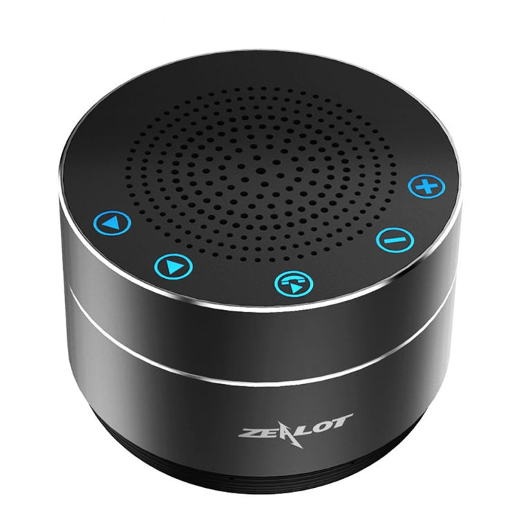 ZEALOT S19 3D Surround Bass Stereo Touch Control Bluetooth V4.2+EDR Speaker, Support AUX, TF Card, For iPhone, Samsung, Huawei, Xiaomi, HTC and Other Smartphones, Bluetooth Distance: about 10m (Black)