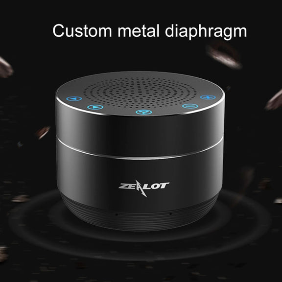 ZEALOT S19 3D Surround Bass Stereo Touch Control Bluetooth V4.2+EDR Speaker, Support AUX, TF Card, For iPhone, Samsung, Huawei, Xiaomi, HTC and Other Smartphones, Bluetooth Distance: about 10m (Black)
