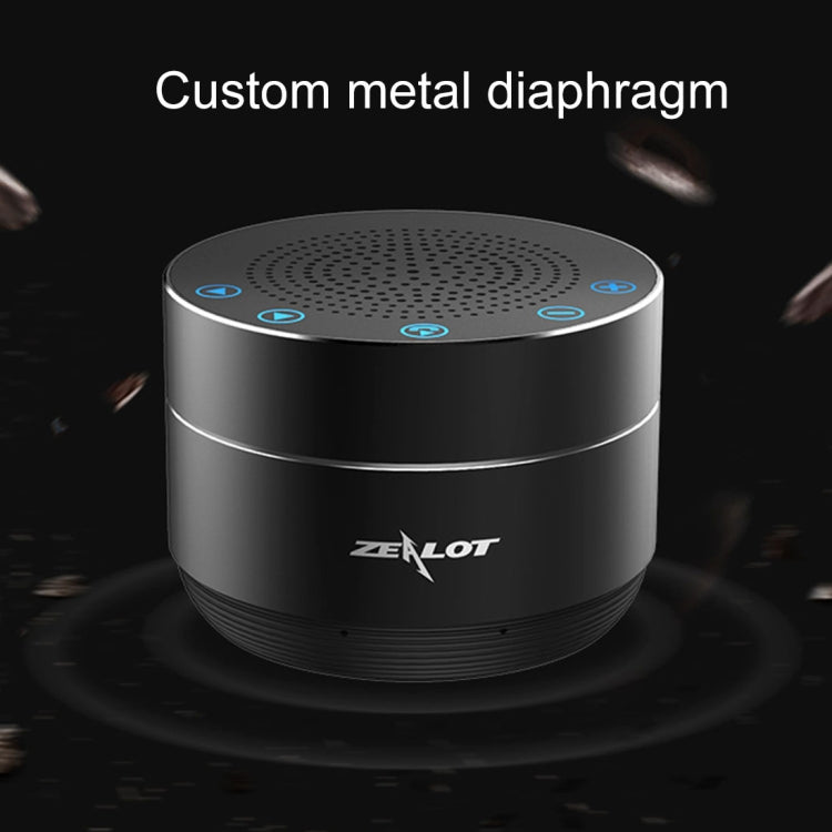 ZEALOT S19 3D Surround Bass Stereo Touch Control Bluetooth V4.2+EDR Speaker, Support AUX, TF Card, For iPhone, Samsung, Huawei, Xiaomi, HTC and Other Smartphones, Bluetooth Distance: about 10m (Black)