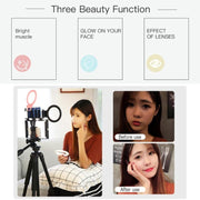 XJ18 LED Light Live Self-timer Flash Fill Light(Black)