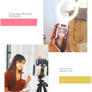 XJ18 LED Light Live Self-timer Flash Fill Light(Pink)