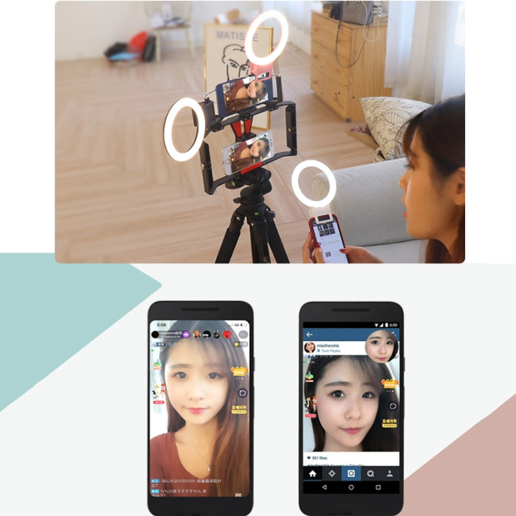 XJ18 LED Light Live Self-timer Flash Fill Light(White)