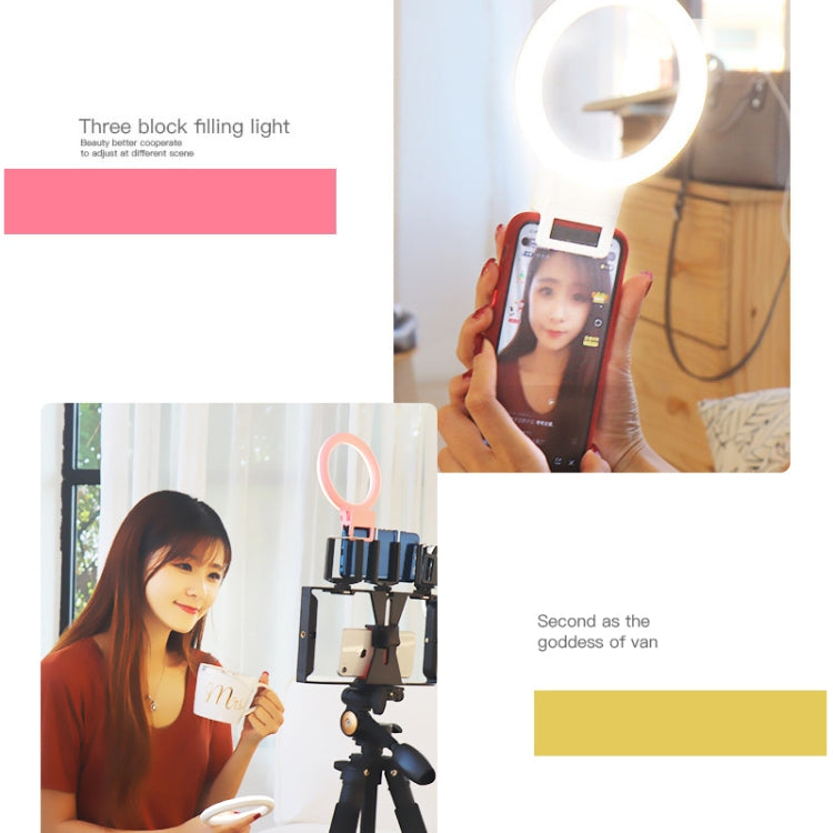 XJ18 LED Light Live Self-timer Flash Fill Light(White) - Selfie Light by PMC TechLife | Online Shopping South Africa | PMC TechLife | Buy Now Pay Later Mobicred