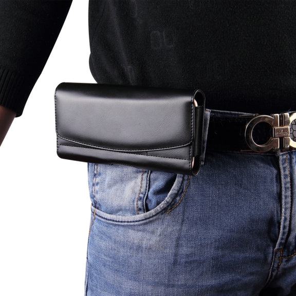 5.5-5.7 inch A1 Universal PU Tabby Texture Cross Section Plug-in Card Waist Bag, For iPhone, Samsung, Sony, Huawei, Meizu, Lenovo, ASUS, Oneplus, Xiaomi, Cubot, Ulefone, Letv, DOOGEE, Vkworld, and other