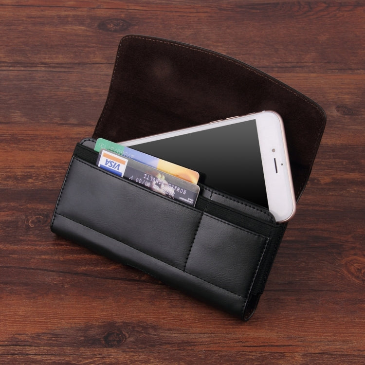 6-6.3 inch A1 Universal PU Tabby Texture Cross Section Plug-in Card Waist Bag, For iPhone, Samsung, Sony, Huawei, Meizu, Lenovo, ASUS, Oneplus, Xiaomi, Cubot, Ulefone, Letv, DOOGEE, Vkworld, and other - More iPhone Cases by PMC TechLife | Online Shopping South Africa | PMC TechLife | Buy Now Pay Later Mobicred