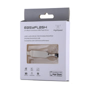 RQW-10E 2 in 1 USB 2.0 & 8 Pin 128GB Flash Drive with Stylus Pen, for iPhone & iPad & iPod & Most Android Smartphones & PC Computer