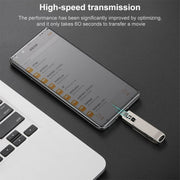 RQW-10X 3 in 1 USB 2.0 & 8 Pin & USB-C / Type-C 64GB Flash Drive, for iPhone & iPad & iPod & Most Android Smartphones & PC Computer