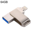 RQW-10G 2 in 1 USB 2.0 & 8 Pin 64GB Flash Drive, for iPhone & iPad & iPod & Most Android Smartphones & PC Computer - U Disk & Card Reader by PMC TechLife | Online Shopping South Africa | PMC TechLife | Buy Now Pay Later Mobicred