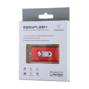 RQW-02 3 in 1 USB 2.0 & 8 Pin & Micro USB 64GB Flash Drive(Red)