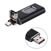 easyflash RQW-01B 3 in 1 USB 2.0 & 8 Pin & Micro USB 128GB Flash Drive(Black)