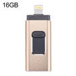 easyflash RQW-01B 3 in 1 USB 2.0 & 8 Pin & Micro USB 16GB Flash Drive(Gold) - U Disk & Card Reader by PMC TechLife | Online Shopping South Africa | PMC TechLife | Buy Now Pay Later Mobicred