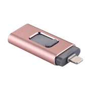 easyflash RQW-01B 3 in 1 USB 2.0 & 8 Pin & Micro USB 16GB Flash Drive(Rose Gold)