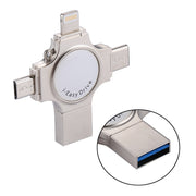 RQW-11S 4 in 1 USB 2.0 & 8 Pin & Micro USB & USB-C / Type-C 16GB Flash Drive