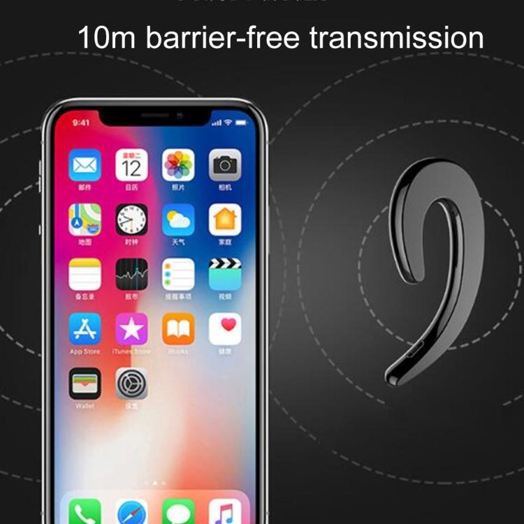 B18 Bone Conduction Bluetooth V4.1 Sports Headphone Earhook Headset, For iPhone, Samsung, Huawei, Xiaomi, HTC and Other Smart Phones or Other Bluetooth Audio Devices(Black) - Bluetooth Earphone by PMC TechLife | Online Shopping South Africa | PMC TechLife | Buy Now Pay Later Mobicred