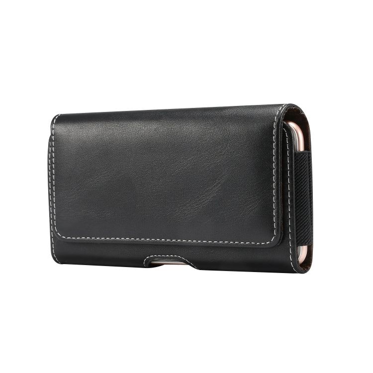 Men Lambskin Texture Multi-functional Universal Mobile Phone Waist Pack Leather Case for 6.0 Inch or Below Smartphones (Black) - free shipping - PMC TechLife - Order now!