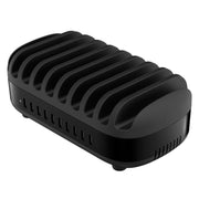 ORICO DUK-10P 120W 10 USB Ports Smart Charging Station with Phone & Tablet Stand, UK Plug(Black)