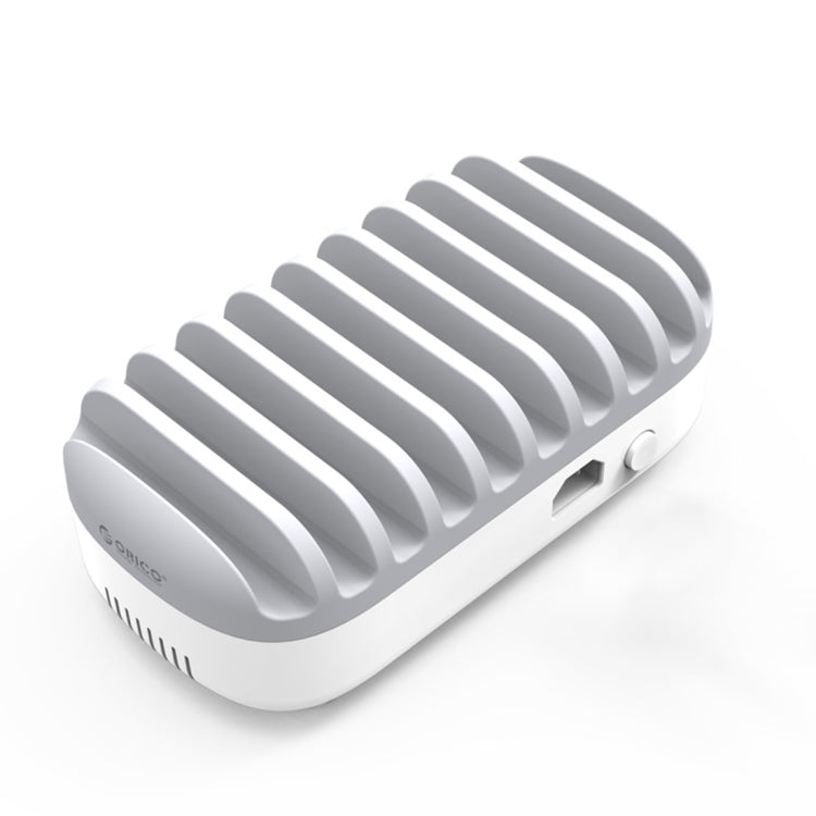 ORICO DUK-10P 120W 10 USB Ports Smart Charging Station with Phone & Tablet Stand, AU Plug(White)