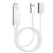 USB 3.0 Female HDMI HD 1080P Video Converter HDTV Cable(Silver)