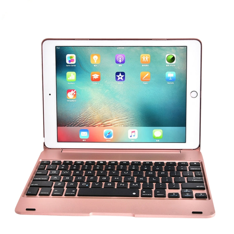 For iPad Pro 9.7 inch / iPAD Air 2 Horizontal Flip Tablet Case + Bluetooth Keyboard(Rose Gold) - For iPad Pro by PMC TechLife | Online Shopping South Africa | PMC TechLife