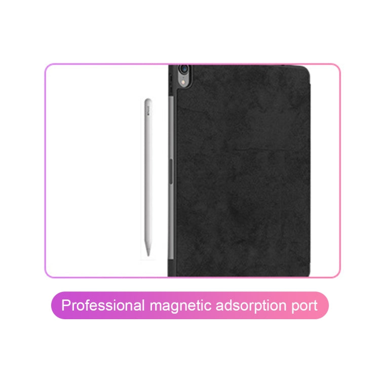 Horizontal Flip Leather Case with Pen Slot  Three-folding Holder & Wake-up / Sleep Function for iPad Air 13 2024 / Pro 12.9 (2018)(Blue) - More iPad Cases by PMC TechLife | Online Shopping South Africa | PMC TechLife | Buy Now Pay Later Mobicred
