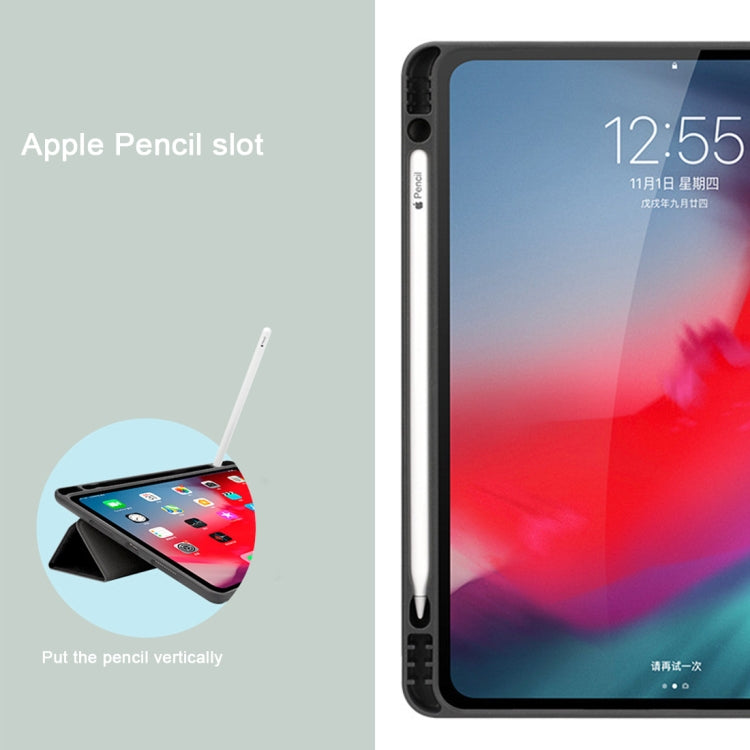 Horizontal Flip Leather Case with Pen Slot  Three-folding Holder & Wake-up / Sleep Function for iPad Air 13 2024 / Pro 12.9 (2018)(Blue) - More iPad Cases by PMC TechLife | Online Shopping South Africa | PMC TechLife | Buy Now Pay Later Mobicred