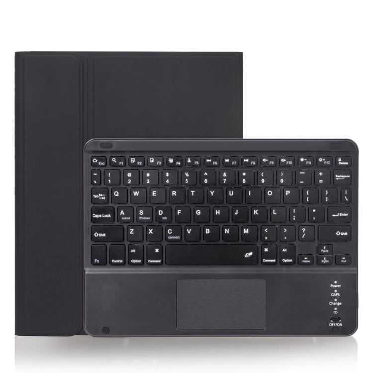 X-11BC Skin Plain Texture Detachable Bluetooth Keyboard Tablet Case for iPad Pro 11 inch 2020 / 2018, with Touchpad & Pen Slot(Black) - For iPad Pro by PMC TechLife | Online Shopping South Africa | PMC TechLife