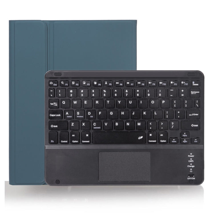 X-11BC Skin Plain Texture Detachable Bluetooth Keyboard Tablet Case for iPad Pro 11 inch 2020 / 2018, with Touchpad & Pen Slot(Dark Green) - For iPad Pro by PMC TechLife | Online Shopping South Africa | PMC TechLife