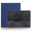 X-11BC Skin Plain Texture Detachable Bluetooth Keyboard Tablet Case for iPad Pro 11 inch 2020 / 2018, with Touchpad & Pen Slot(Blue) - For iPad Pro by PMC TechLife | Online Shopping South Africa | PMC TechLife