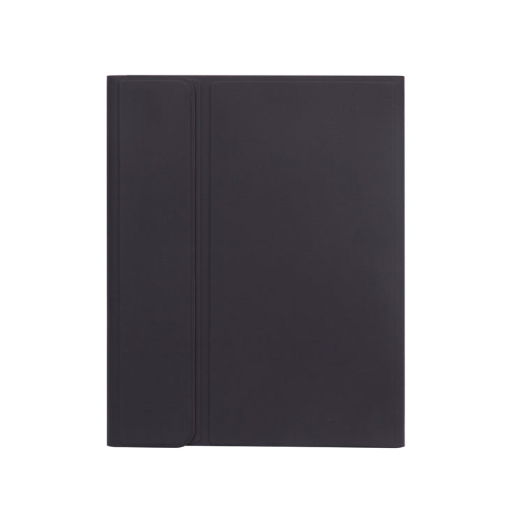 X-11B Skin Plain Texture Detachable Bluetooth Keyboard Tablet Case for iPad Pro 11 inch 2020 / 2018, with Pen Slot (Black)