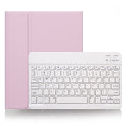 X-11B Skin Plain Texture Detachable Bluetooth Keyboard Tablet Case for iPad Pro 11 inch 2020 / 2018, with Pen Slot (Pink)