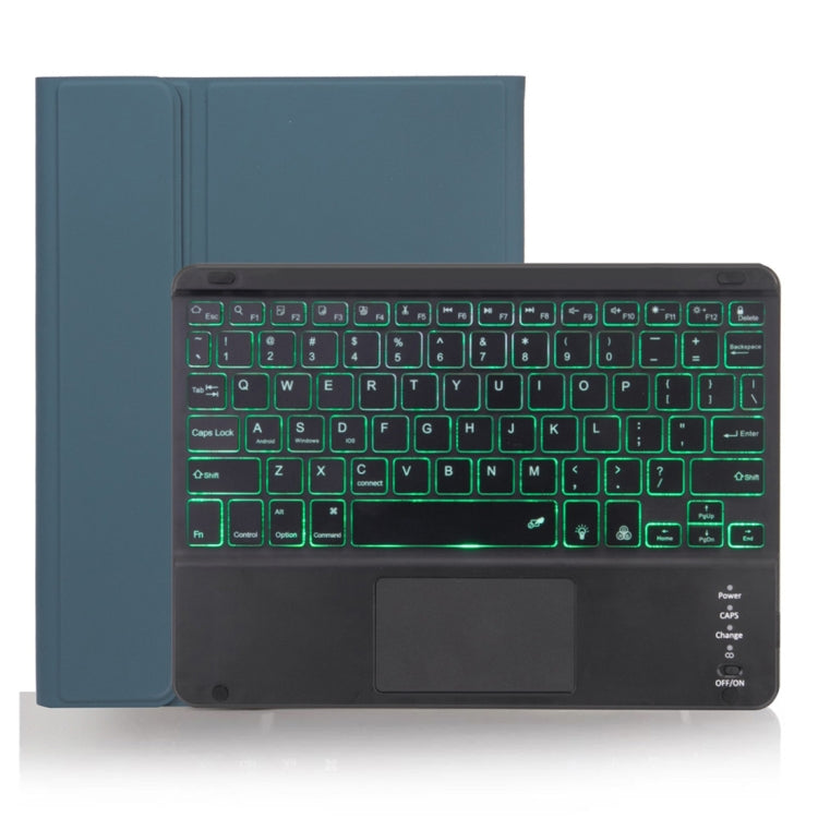 X-11BCS Skin Plain Texture Detachable Bluetooth Keyboard Tablet Case for iPad Pro 11 inch 2020 / 2018, with Touchpad & Pen Slot & Backlight (Dark Green) - free shipping - PMC TechLife - Order now!
