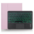 X-11BCS Skin Plain Texture Detachable Bluetooth Keyboard Tablet Case for iPad Pro 11 inch 2020 / 2018, with Touchpad & Pen Slot & Backlight (Pink) - For iPad Pro by PMC TechLife | Online Shopping South Africa | PMC TechLife
