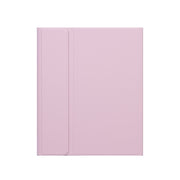 X-11BCS Skin Plain Texture Detachable Bluetooth Keyboard Tablet Case for iPad Pro 11 inch 2020 / 2018, with Touchpad & Pen Slot & Backlight (Pink)