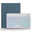 X-11BS Skin Plain Texture Detachable Bluetooth Keyboard Tablet Case for iPad Pro 11 inch 2020 / 2018, with Pen Slot & Backlight (Dark Green) - For iPad Pro by PMC TechLife | Online Shopping South Africa | PMC TechLife