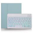 X-11BS Skin Plain Texture Detachable Bluetooth Keyboard Tablet Case for iPad Pro 11 inch 2020 / 2018, with Pen Slot & Backlight (Green) - For iPad Pro by PMC TechLife | Online Shopping South Africa | PMC TechLife