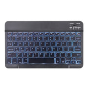X-11BS Skin Plain Texture Detachable Bluetooth Keyboard Tablet Case for iPad Pro 11 inch 2020 / 2018, with Pen Slot & Backlight (Black)