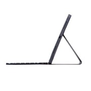X-11BS Skin Plain Texture Detachable Bluetooth Keyboard Tablet Case for iPad Pro 11 inch 2020 / 2018, with Pen Slot & Backlight (Black)