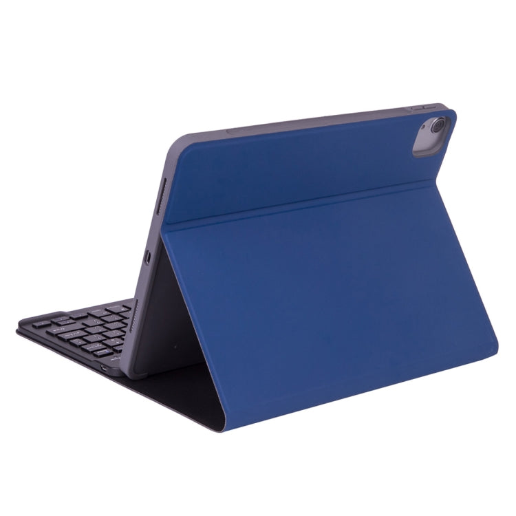 X-11BS Skin Plain Texture Detachable Bluetooth Keyboard Tablet Case for iPad Pro 11 inch 2020 / 2018, with Pen Slot & Backlight (Blue) - For iPad Pro by PMC TechLife | Online Shopping South Africa | PMC TechLife